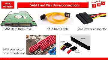 How to Connect SATA Hard Disk to motherboard