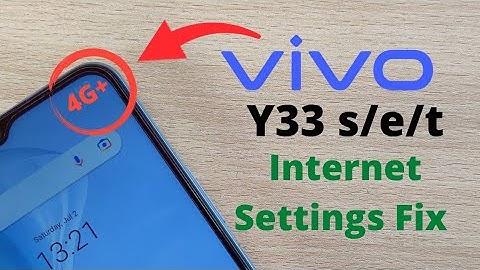Vivo Y33 Internet Settings | Slow Data Fix Pubg FreeFire Ping Fix