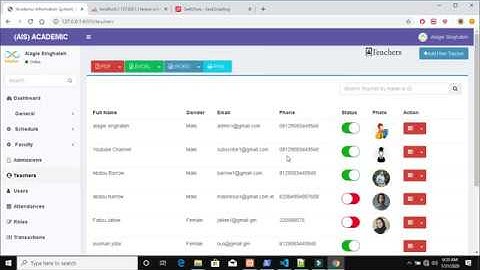 Laravel Student Information System Part 51 ( Switchery Ajax ) Update Status using Ajax jQuery Part 2