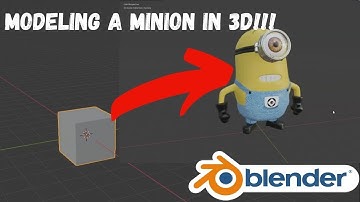 Creating a 3D model of a Minion In Blender!!!