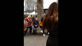 Limbo man on Portobello Market