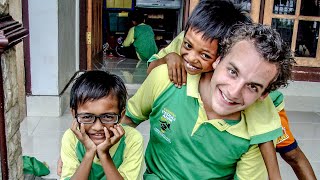 The Dutchman sold his business to build an orphanage in Lombok, Indonesia
