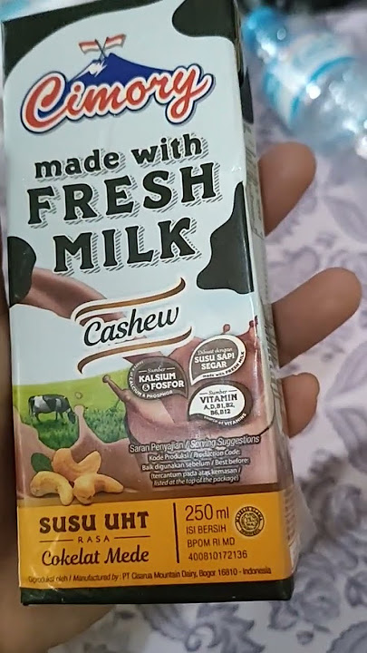 Cimory, Made with fresh milk cashew susu kotak sedotan ! 🤗😘😎❤️ (10-03-2023|07.08) #shorts