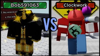 Beating Clockwork In Roblox Outlaws Of Robloxia
