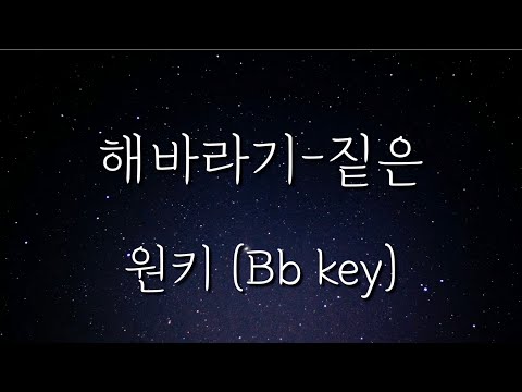 해바라기 짙은 원키 Bb Key Piano MR Piano Inst Acoustic MR Acoustic Inst