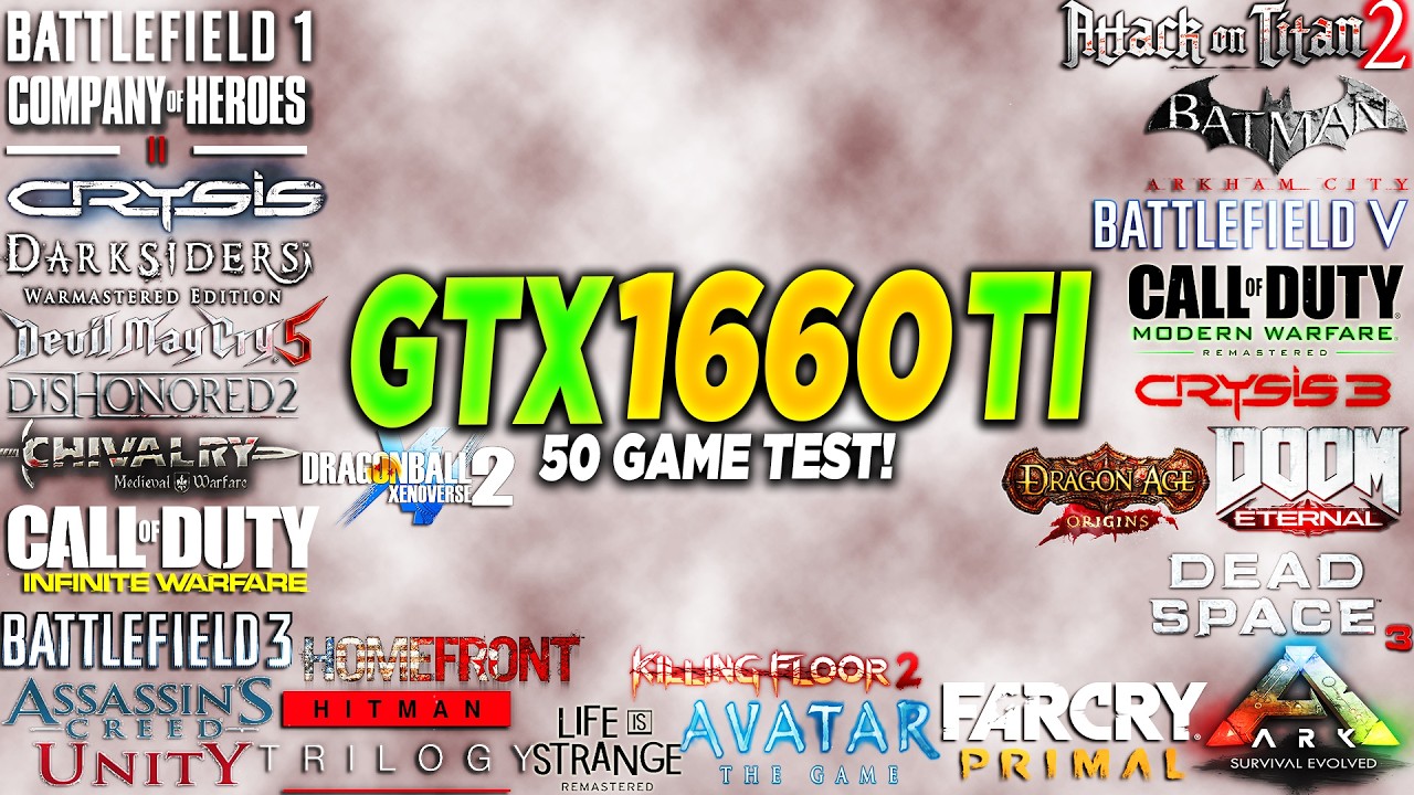 GTX 1660 Tİ + i5 10400F Test in 50 Games - YouTube