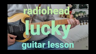 radiohead lucky guitar lesson