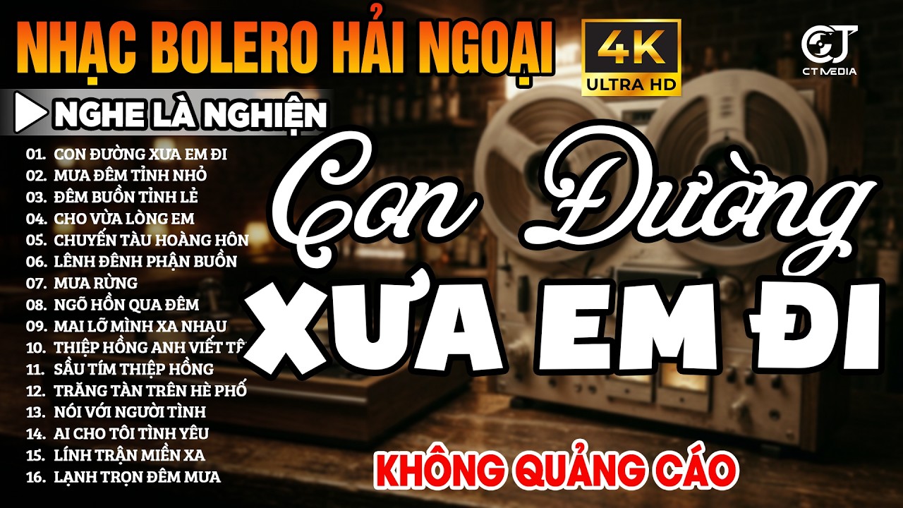 Ca Nhạc Trữ Tình Bolero KHÔNG QUẢNG CÁO Toàn Bài Hay Êm Tai - LK Nhạc Vàng Hải Ngoại Đã Nghe Là Ngủ