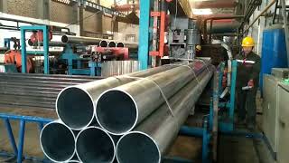 Automatic tube pipe bundling steel strapping packing line