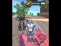 Rope Hero Vice Town - (Pink Tank Fight 2x Police Car Robot and Destroy Cars) #shorts #games #ropeher