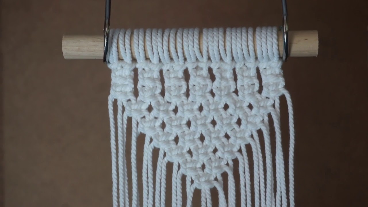 Mini Macrame Tutorial - YouTube
