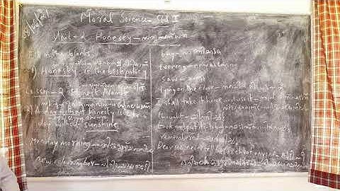 Moral Science Std1 Unit 2 Honesty Part 1