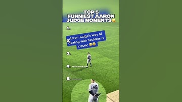 TOP 5 FUNNIEST AARON JUDGE MOMENTS🤣 #aaronjudge #yankees #newyork #baseball #top5