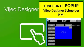 HOW TO USE POPUP Vijeo Designer Schneider HMI