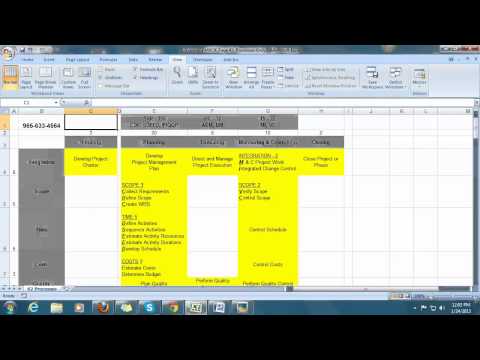 42 Processes Pmp Chart