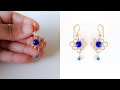 Wire wrapped earrings/making beautiful wire wrapped pearl drop earrings/making earrings using wire