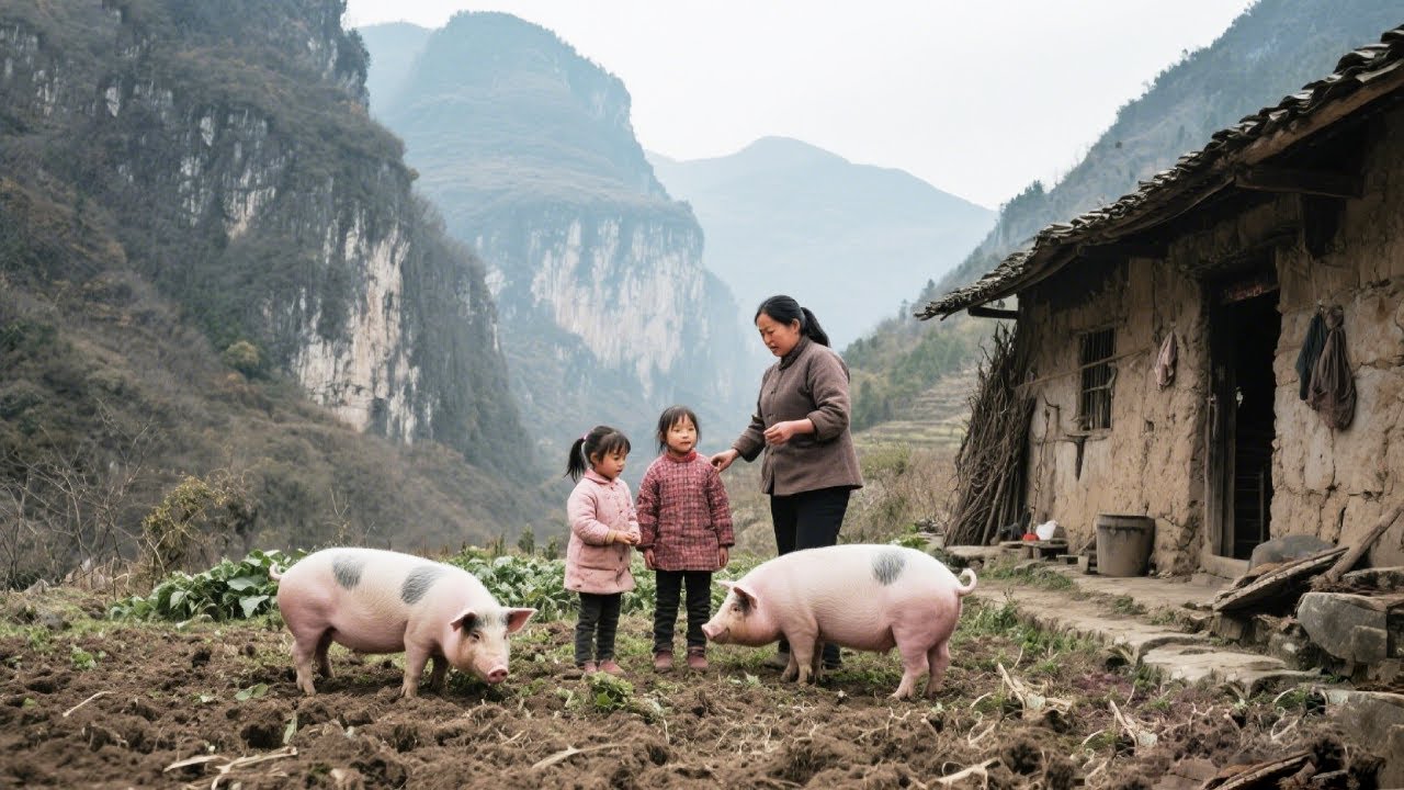 探访深山荒村独居人家，42岁大姐带着3个女儿种田养猪，吐槽和外界联系太难了【乡村阿泰】