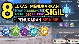 8 Lokasi Menukarkan SIGIL Genshin Impact (Hydro Sigil, Electro Sigil, Dendro Sigil, Geo&Anemo Sigil)