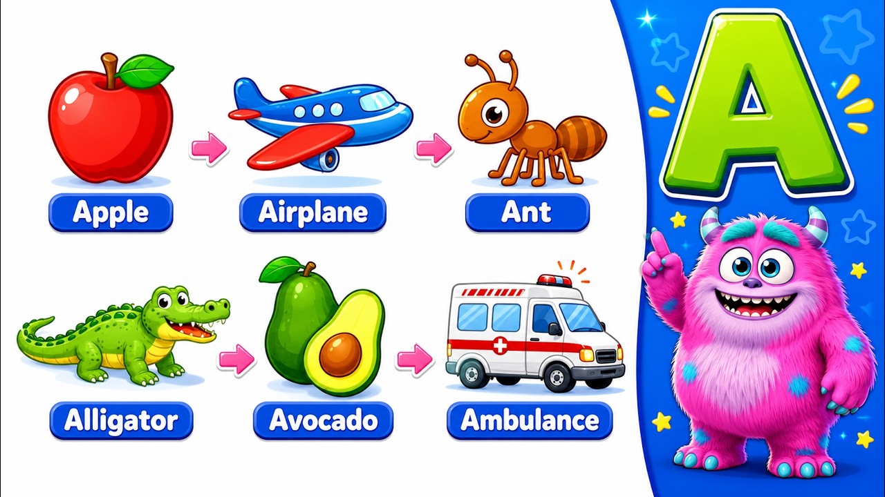 A to Z Phonics Song for Kids | Learn ABC Letter Sounds | Phonics ...