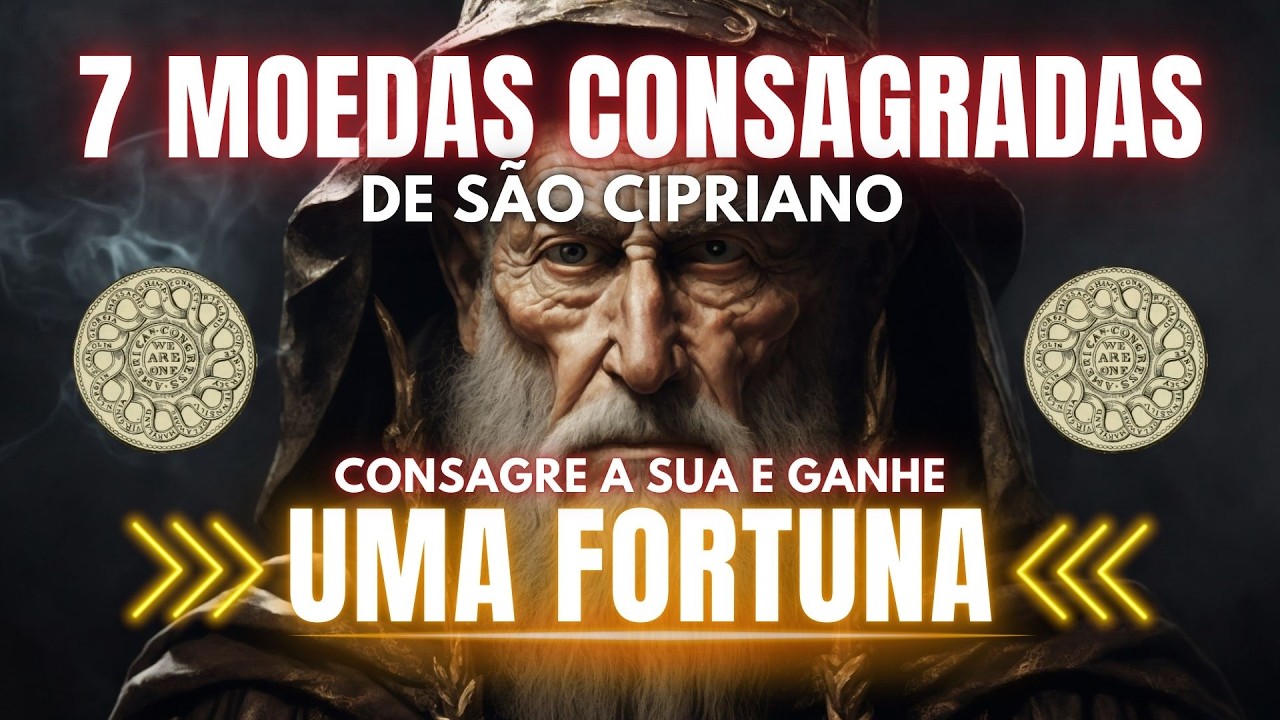 ORAÇÃO DAS 7 MOEDAS CONSAGRADAS DE SÃO CIPRIANO   CONSAGRE SUAS MOEDAS E RECEBA UMA GRANDE FORTUNA 1