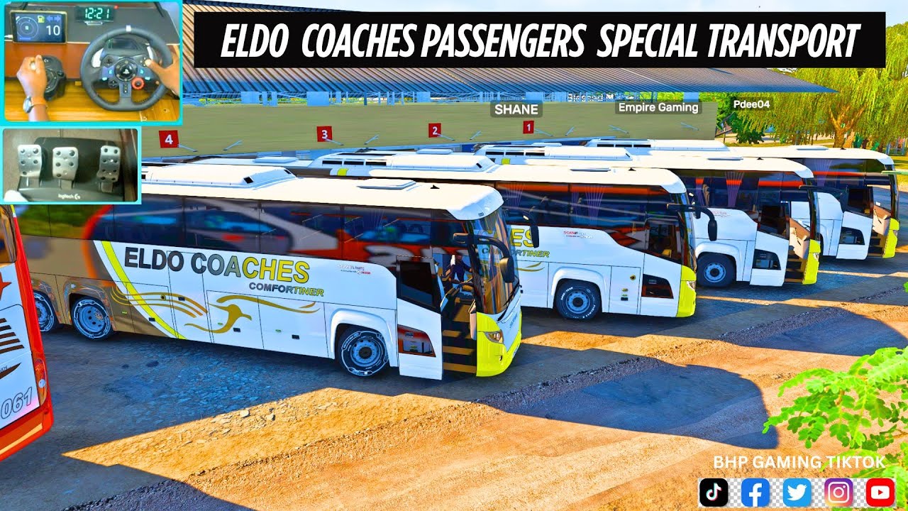 Eldo Coaches Bus Convoy | Passenger Delivery from Gauteng to Limpopo | ETS 2 (G29 Gameplay)