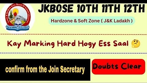 Jkbose Result 2023 class 10th 11th & 12th official date out softzone and Hard-zone areajkbose#result