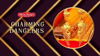 Handcrafted Gold Danglers| Lightweight designs with Price | Sonar Bangla Jewellers