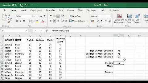 Demo 12: Statistical Functions
