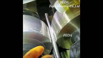 FD-15T automatic through feed thread rolling machine is used for making external thread on rods.
