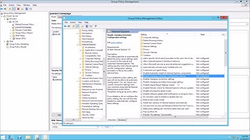 Group Policy Setup on Windows Server 2012 R2