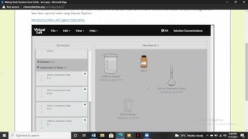Making solutions from a solid (ChemCollectiveLab)