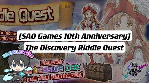 【SAOIF】10th Anniversary Discovery Riddle Quest (Tips in description)