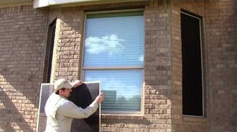 Solar Screen Vinyl Window installation