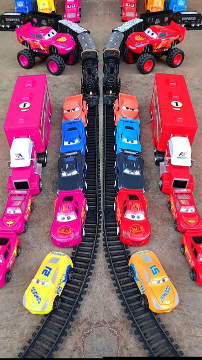 Train, Pixar Cars Toys #toys #pixarcars #disneycars #lightningmcqueen #cars #auto #train #automobile