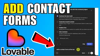 How To Add Contact Forms In Lovable AI (2026) (Complete Guide)