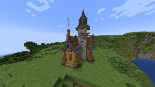 Как построить маленький начальный средневековой дом с башней в MINECRAFT
