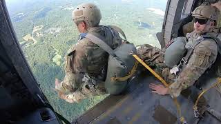 5TH RTB UH-60 BLACK HAWK AIRBORNE JUMP