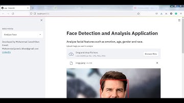 Streamlit face detection and analysis application