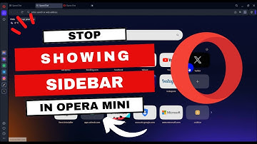 How to Stop Showing Sidebar in Opera Mini on Windows 10/11