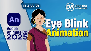 Adobe Animate CC 2025 | Complete Course | How to Animate Eye Blink (Female Character) | 2D Animation