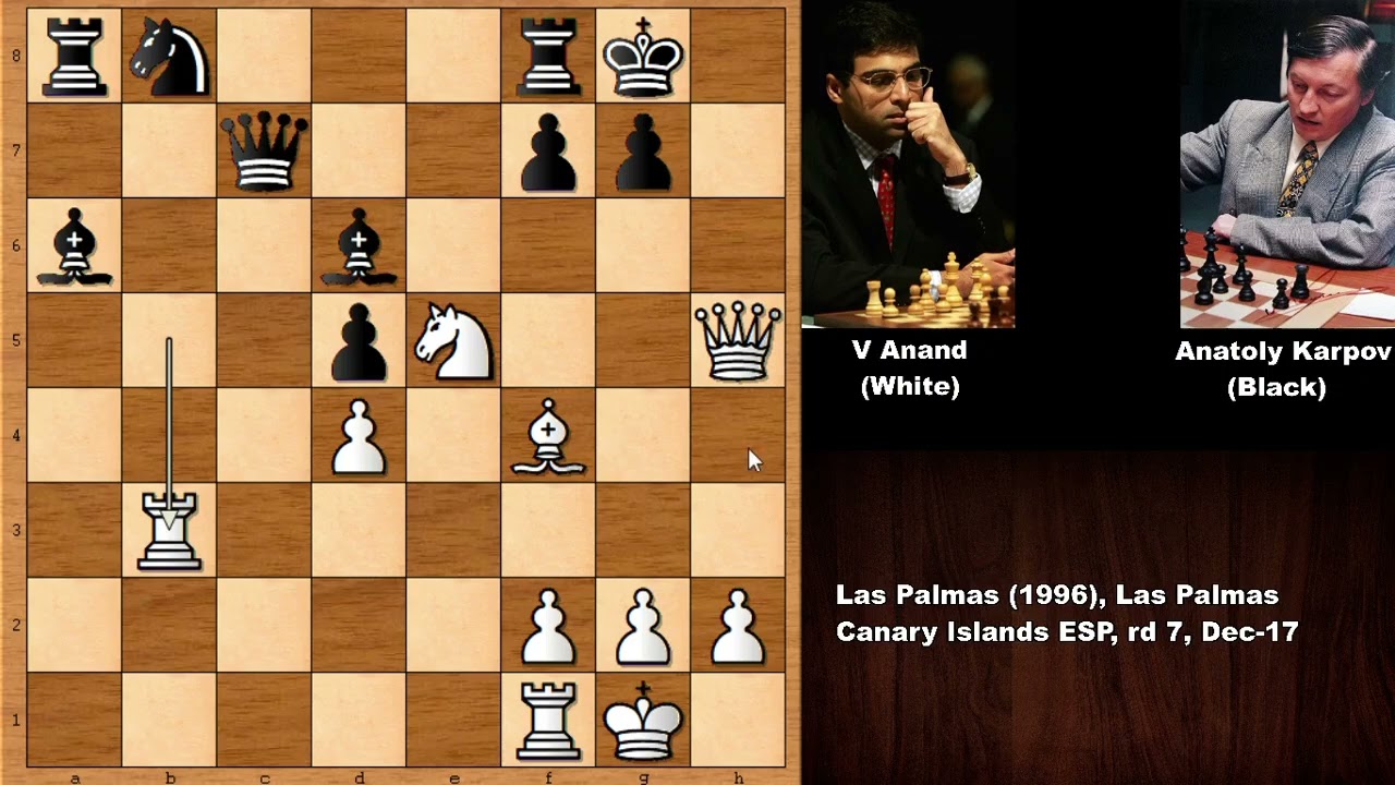 Anatoly Karpov vs Viswanathan Anand  World Championship Match, 1998 #chess  #chessgame 