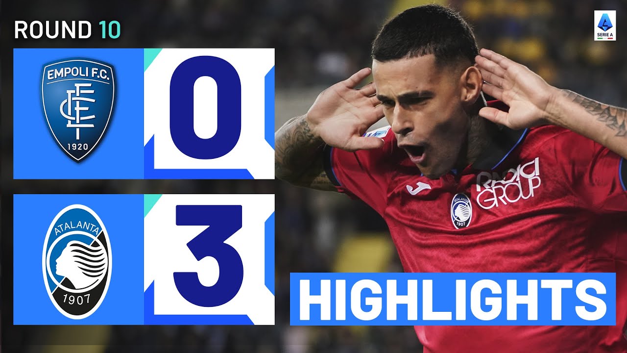 EMPOLI-ATALANTA 0-3 | HIGHLIGHTS | Scamacca scores twice for La Dea | Serie A 2023/24