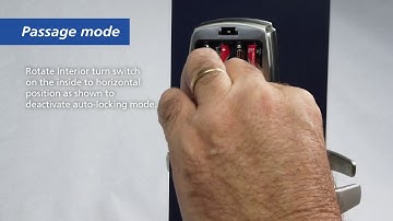 Carbine CDL-SL8SS Auto Lock and Passage Mode