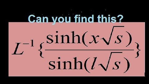 Inverse Laplace Transform