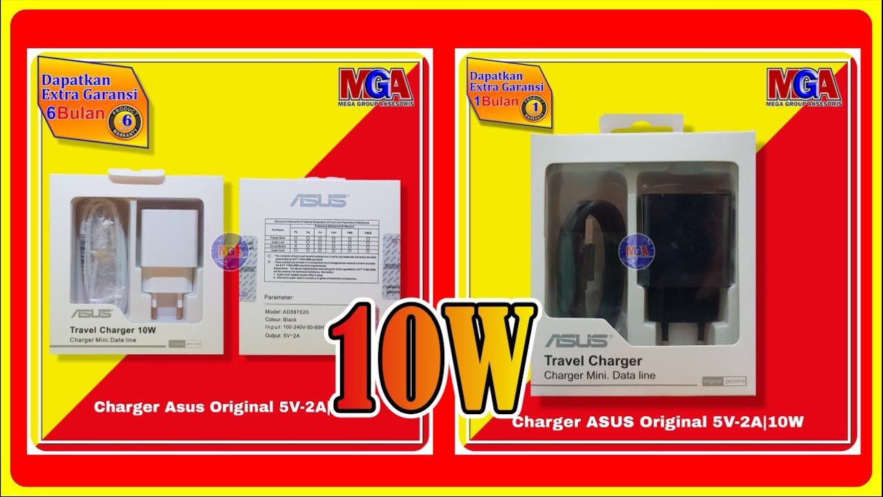 Charger Asus Putih 5V-2A 10W Micro USB A172-050200U Original - YouTube
