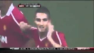 Federico Macheda Goal after 20 Seconds Man Utd vs MLS All Stars