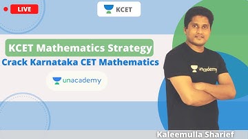 KCET - Mathematics | PYQs on Application of Derivatives | Crack Karnataka CET Maths | Kaleemulla