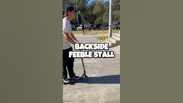 Use this Backside Feeble Stall tip 🛴 #fsl #scootering #scoot #skatepark #rwilly #scooting