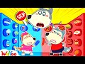 Wolfoo, Don't Plays Hot vs Cold Food with 100 Mystery Buttons - Wolfoo Kids Stories | Wolfoo Family