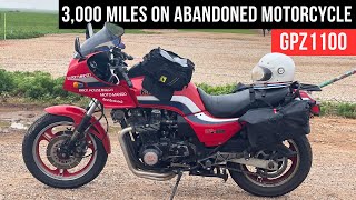 I ride 3,000 Miles on abandoned 1983 Kawasaki GPZ1100